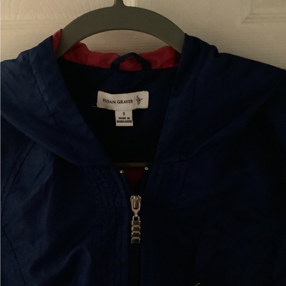Navy Blue Raincoat - Picture 2 of 3